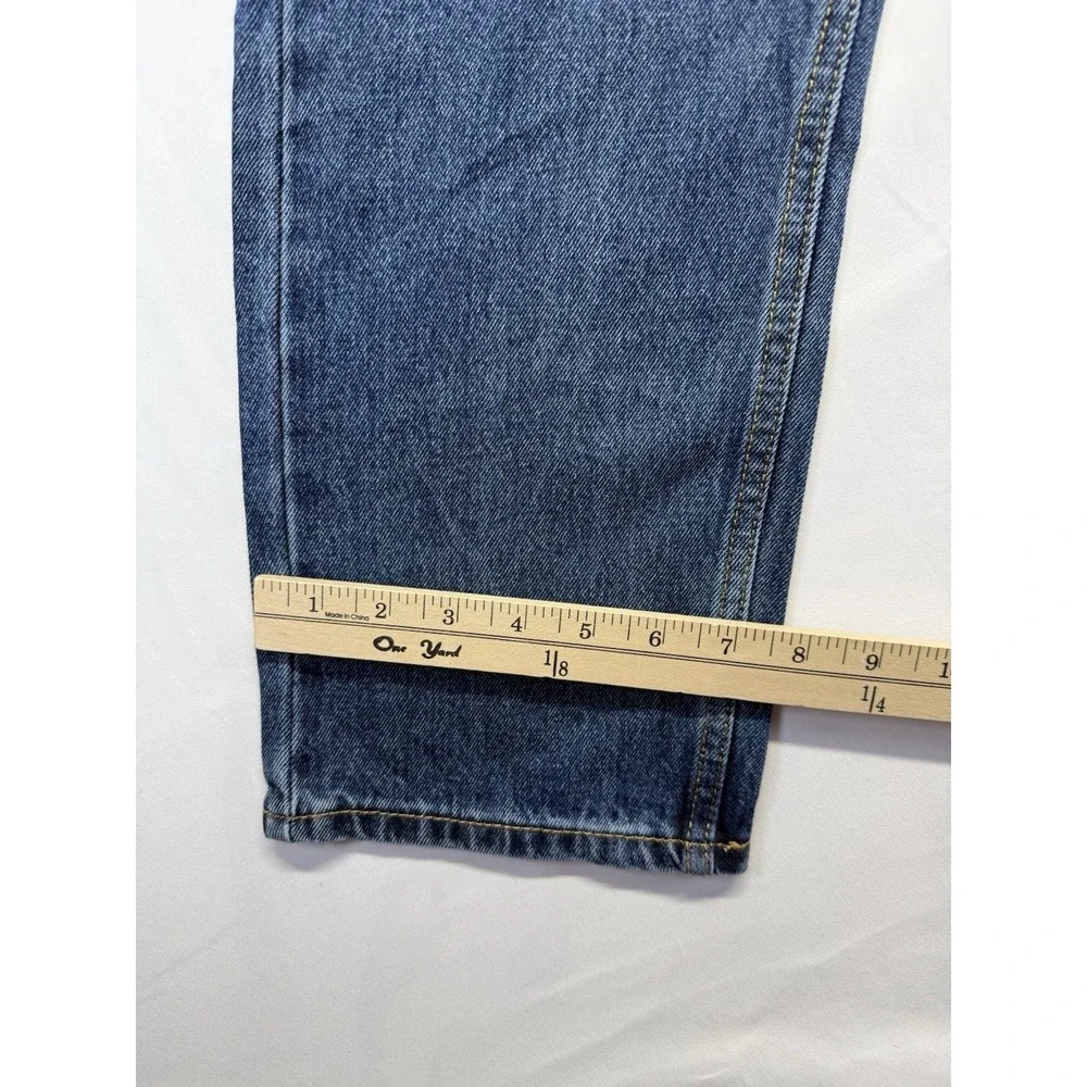 Levi's 505 Men's Jeans 29x30 Blue‎ Denim Straight Leg Zip Fly Classic USA *hole